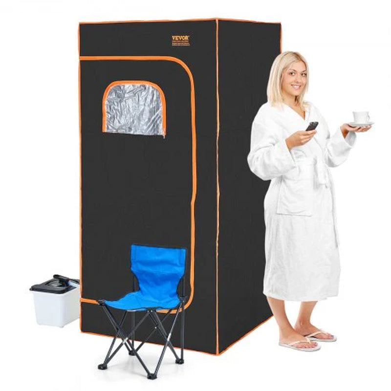 VEVOR Portable Steam Sauna Tent Full Size 1600W Personal Sauna Blanket W/ Chair