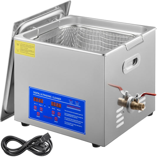 VEVOR 15L Professional Ultrasonic Cleaner 40Khz Advanced Ultrasonic Cleaner 110V 