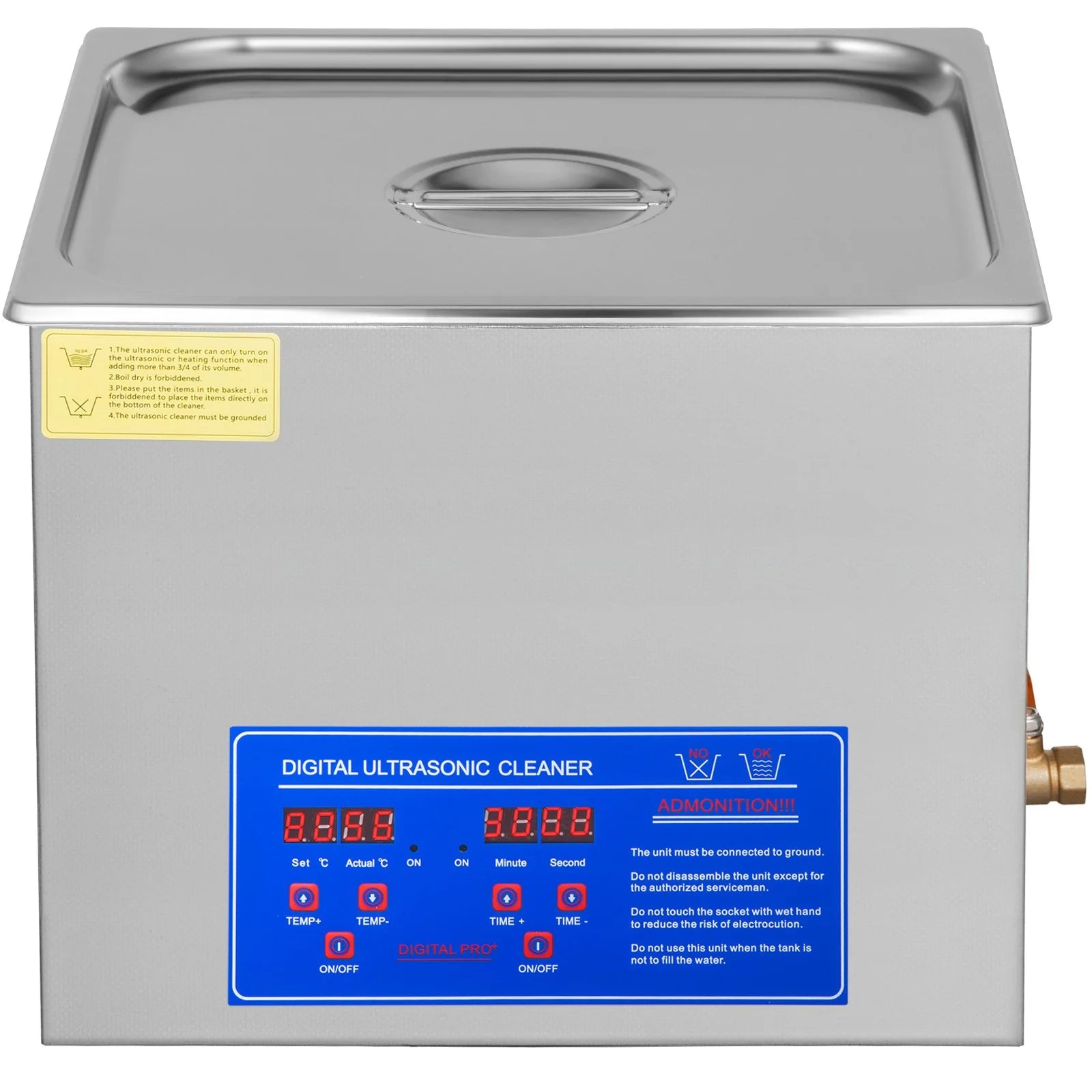 VEVOR 15L Professional Ultrasonic Cleaner 40Khz Advanced Ultrasonic Cleaner 110V 