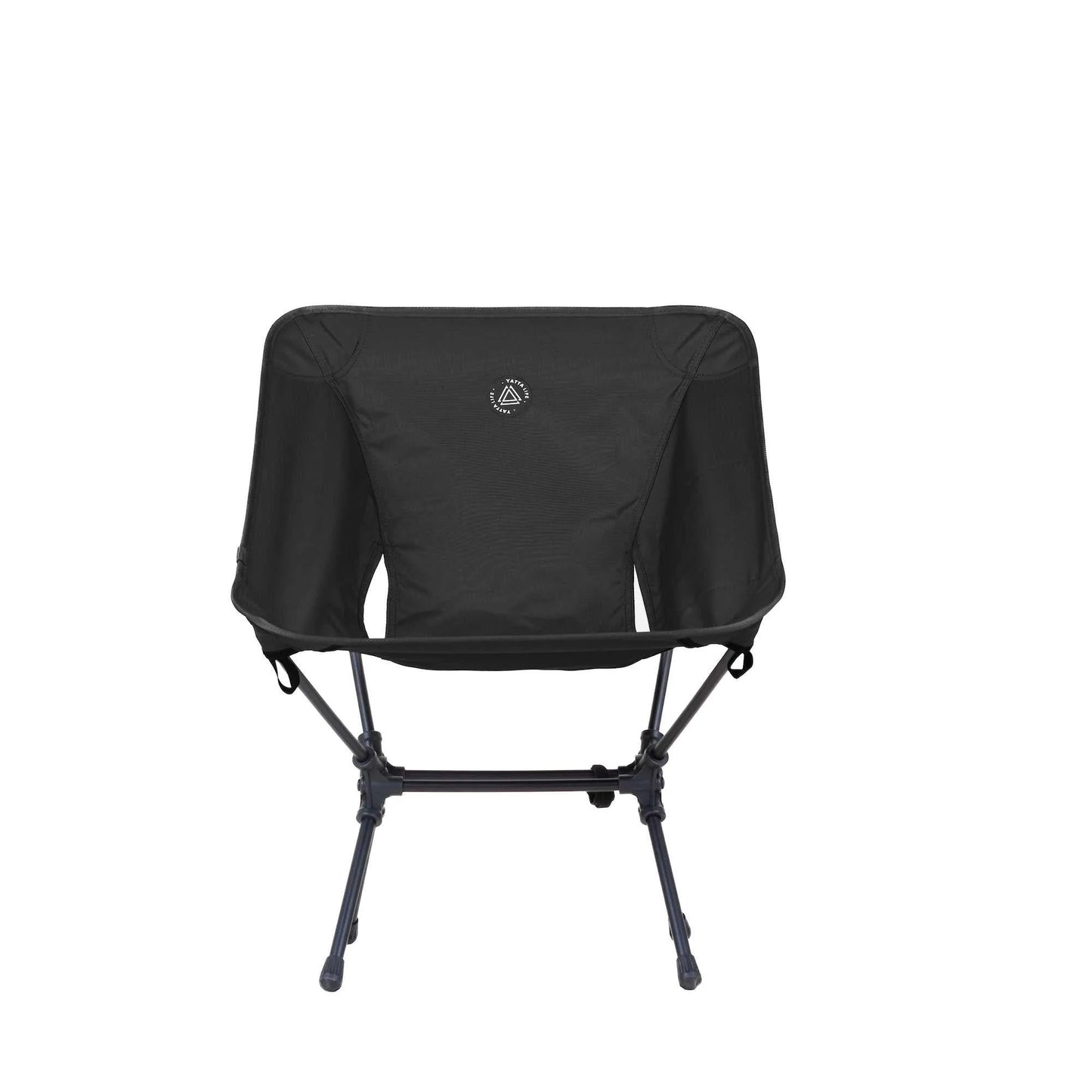 Low Back Ultralight Folding Camping Chairs with Storage Pouch - Black