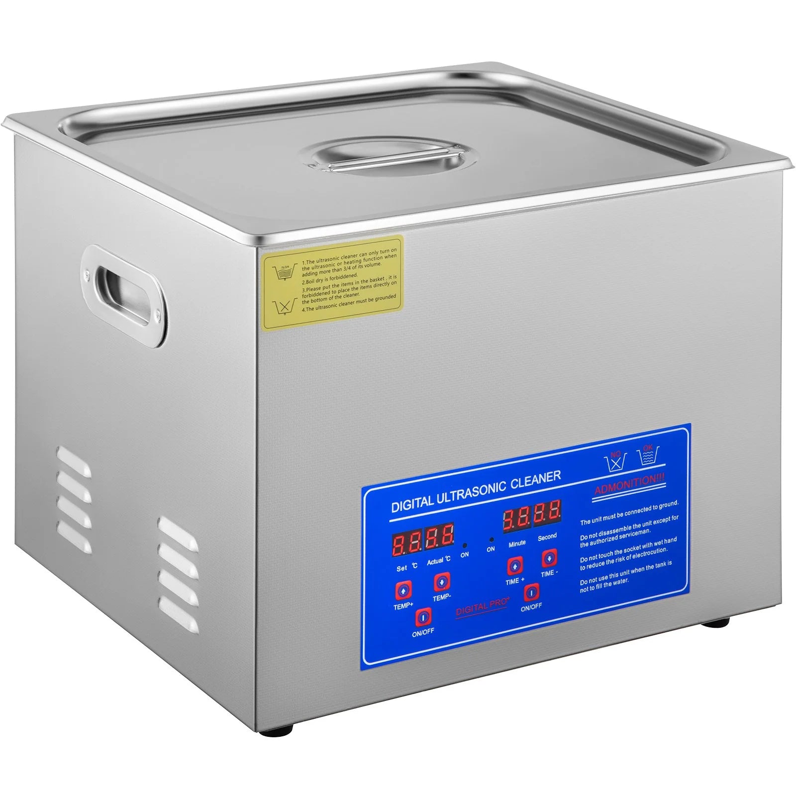 VEVOR 15L Professional Ultrasonic Cleaner 40Khz Advanced Ultrasonic Cleaner 110V 